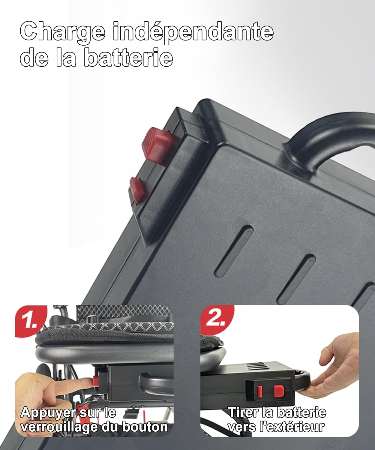 Electric Folding Wheelchair – 500W Motor, 20km Range, Lightweight Frame, Supports up to 150kg