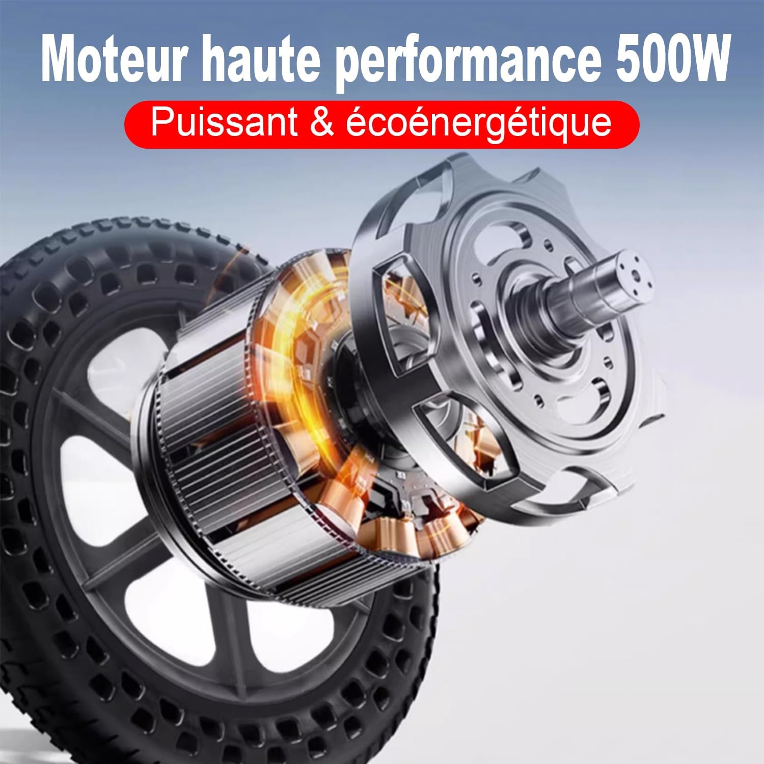 Electric Folding Wheelchair – 500W Motor, 20km Range, Lightweight Frame, Supports up to 150kg